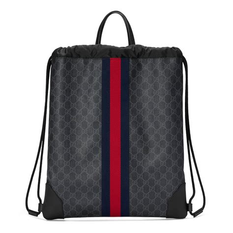 gucci drawstring backpack for men.